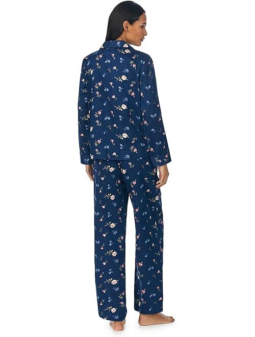 Polo Ralph Lauren LAUREN Ralph Lauren Long Sleeve Woven Notch Collar PJ Set