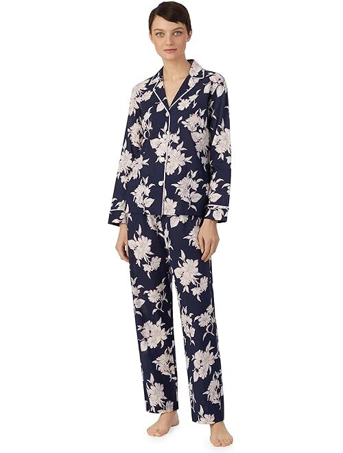 Polo Ralph Lauren LAUREN Ralph Lauren Long Sleeve Notch Collar PJ Set