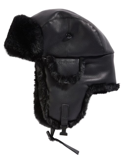 STETSON Men's Faux-Leather Trapper Hat