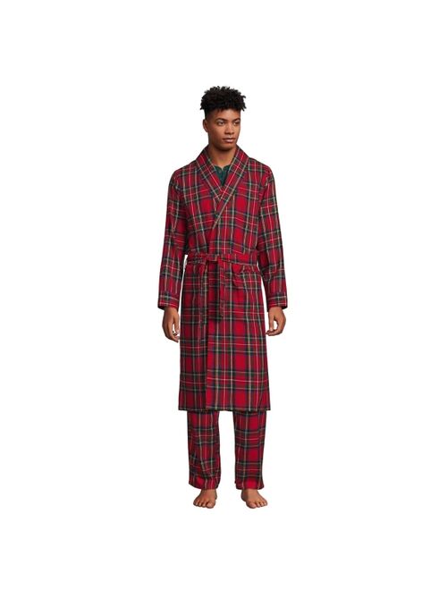 Lands' End Men's Flannel Robe