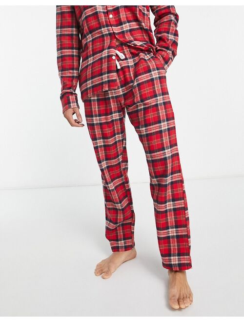 New Look plaid pajama set in red