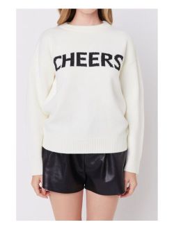 Women's Cheers Holiday Sweater, Created for Macy's