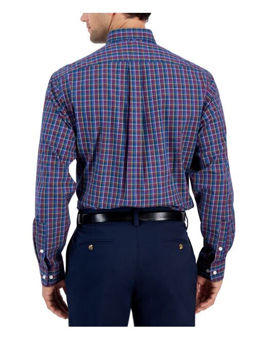 CLUB ROOM Men's Regular-Fit Brighton Plaid Dress Shirt, Created for Macy's