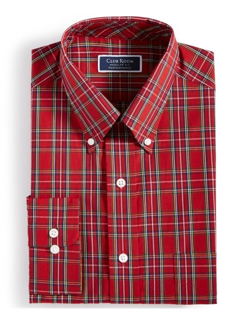 CLUB ROOM Men's Regular Fit Cotton Dress Shirt, Created for Macy's