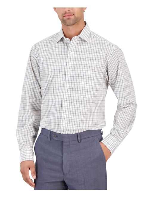 CLUB ROOM Men's Regular-Fit Plaid Dress Shirt, Created for Macy's