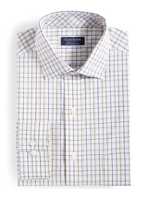 CLUB ROOM Men's Regular-Fit Plaid Dress Shirt, Created for Macy's