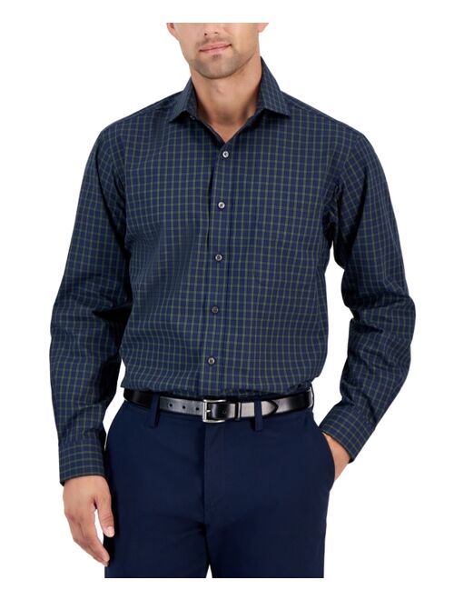 CLUB ROOM Men's Regular-Fit Check Dress Shirt, Created for Macy's