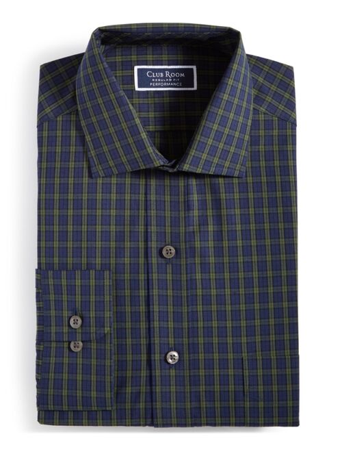CLUB ROOM Men's Regular-Fit Check Dress Shirt, Created for Macy's