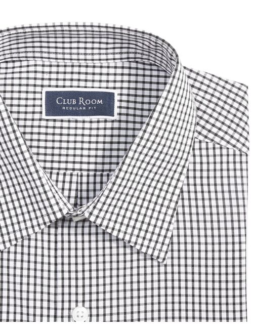 CLUB ROOM Men's Regular-Fit Check Shirt, Created for Macys