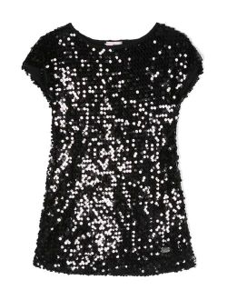 Chiara Ferragni Kids sequin-embellished short-sleeve T-shirt