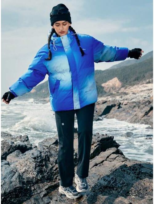 In My Nature Women'S Gradient Outdoor Sports Hooded Shell Jacket