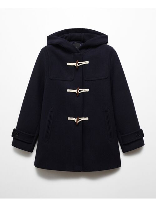 MANGO Women's Hooded Wool Coat