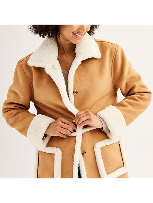 Women's Sonoma Goods For Life Faux Shearling Jacket