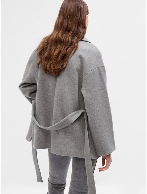 Gap Wool Short Wrap Coat