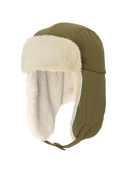 HAPPY NOCNOC Unisex Kids Teen Fleece Trapper Hat Warm Faux Fur Cute Ear Flaps Cold Weather Winter Hat