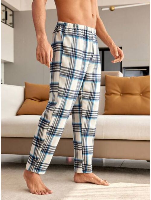 Men S Plaid Patterned Home Clothing Bottoms