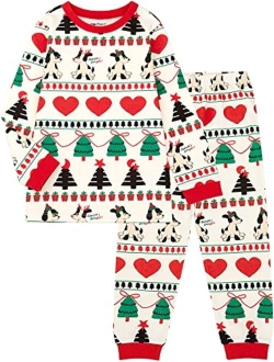 mollimelli friends 2T~15Y Christmas Clothing sets Toddlers Kids Teen Girls Boys Unisex Long-sleeve Warm Outfitsets