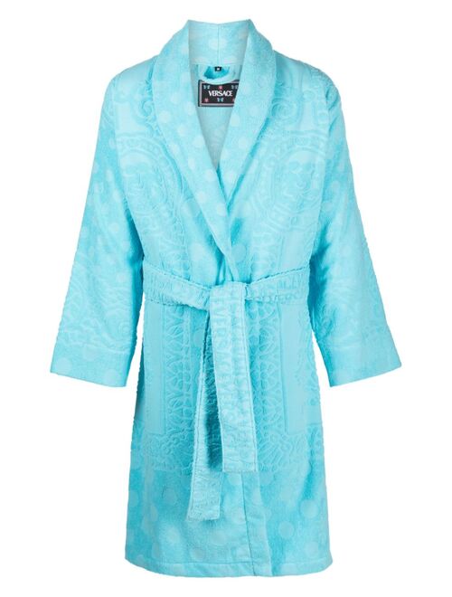 Versace Barocco-print terry-cloth robe