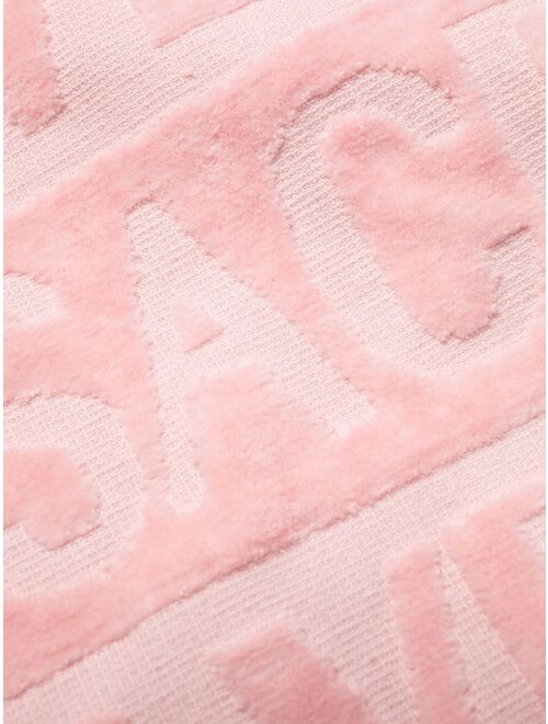 Versace logo-embossed cotton bath robe