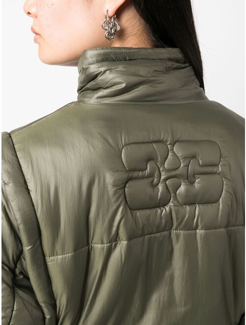 GANNI high-neck padded jacket