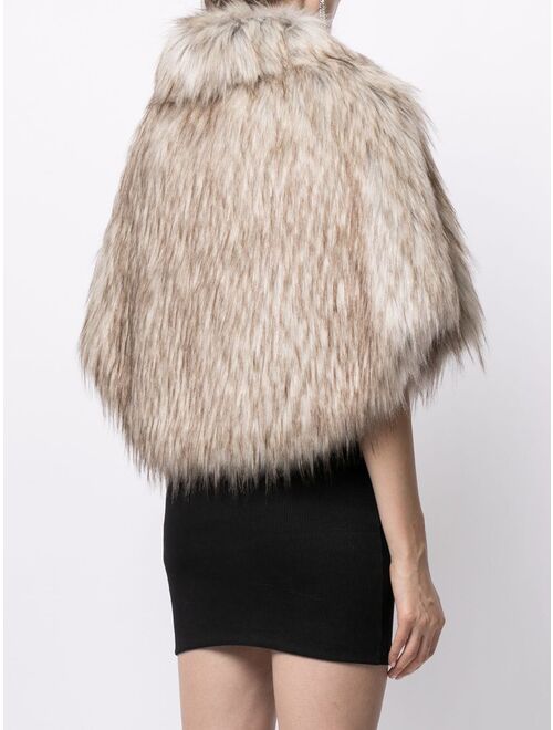 Unreal Fur Nord faux-fur cropped cape