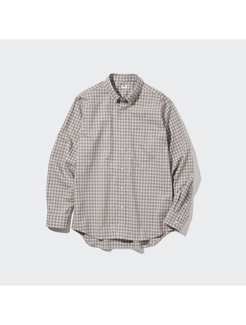 UNIQLO Extra Fine Cotton Broadcloth Checked Shirt