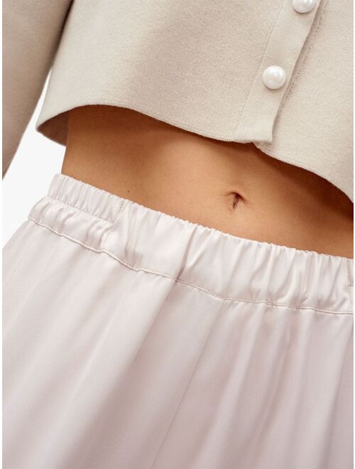 Sleeper feather-trim pyjama trousers