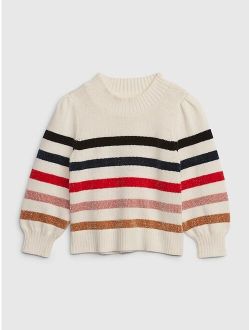 Toddler Stripe Mockneck Sweater