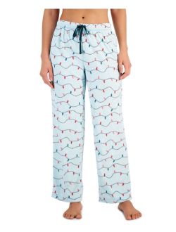 Women's Printed Fleece Pajama Pants, Created for Macy's