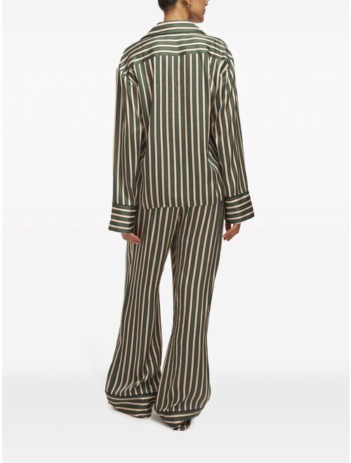 Equipment Joselyn striped satin pyjama trousers
