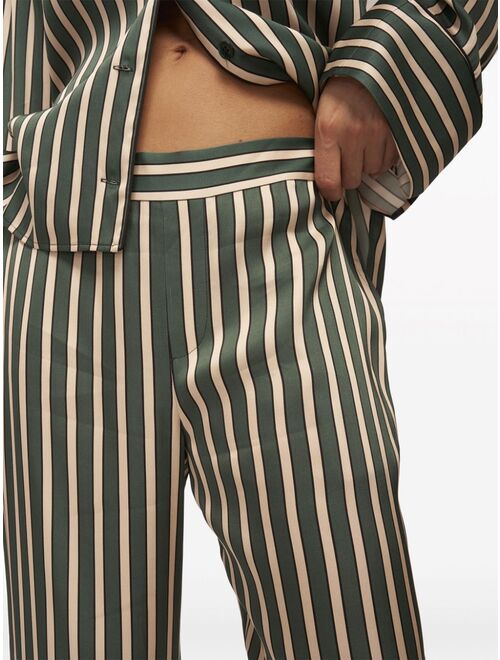 Equipment Joselyn striped satin pyjama trousers