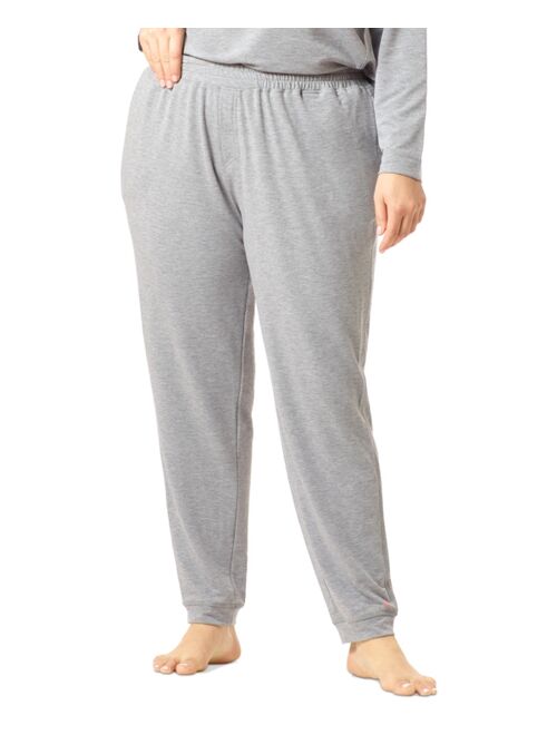 HUE Plus Size French Terry Cuffed Lounge Pant