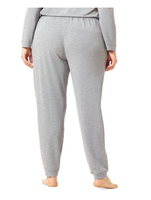HUE Plus Size French Terry Cuffed Lounge Pant