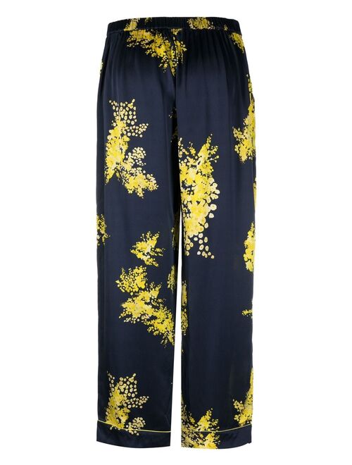 ERES Pistil floral print pajama trousers