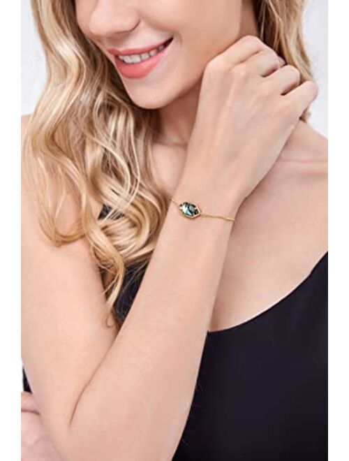 CALOO TEEMOO 18K Gold Plated Bracelets with Pendant Luxurious Bracelets for Women Fashion Jewelry Lovely Gold Bracelets