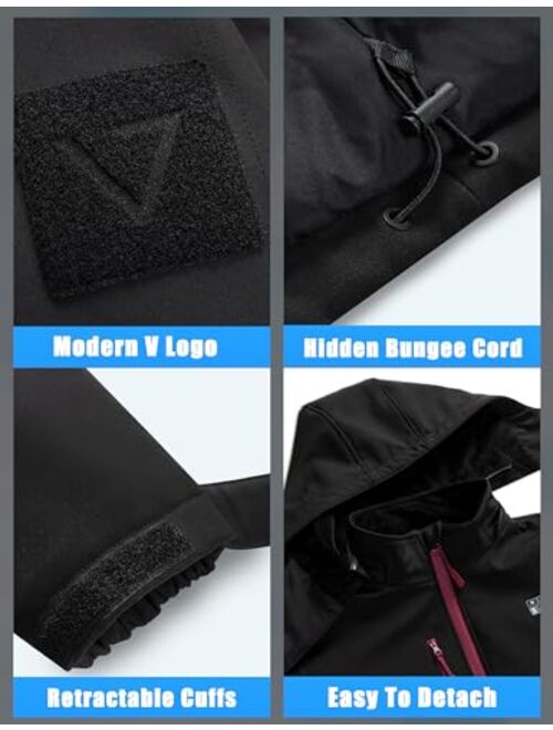 Venigo Women's Heated Fleece Jacket, Heated Jacket for Women with 10000mAh Large Capacity Battery Pack and Hand Warm Pocket