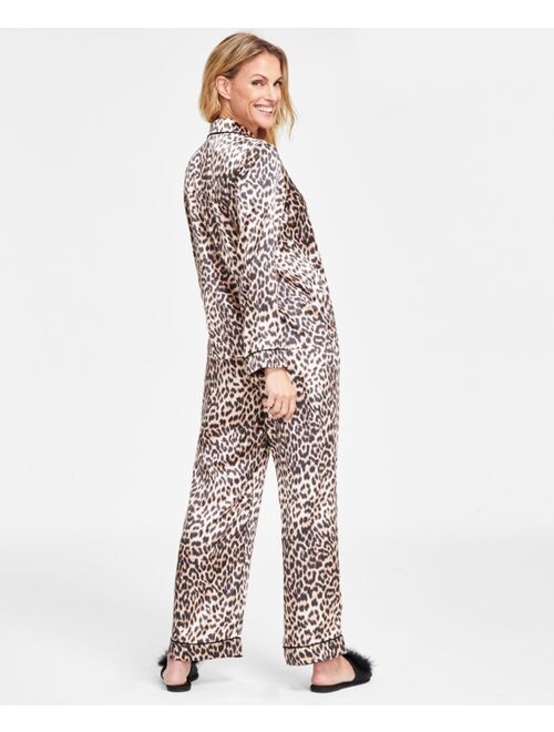 I.N.C. INTERNATIONAL CONCEPTS Satin Notch Collar Packaged Pajama Set, Created for Macy's
