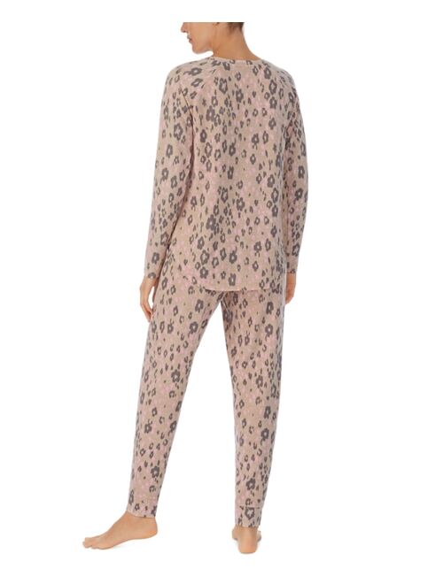 CUDDL DUDS Women's Brushed Sweater-Knit Long-Sleeve Pajama Set