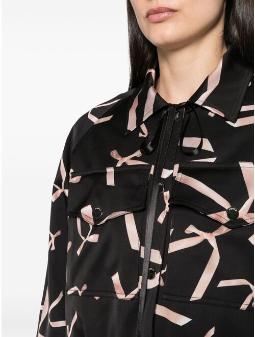 PINKO x Patrick McDowell printed bomber jacket