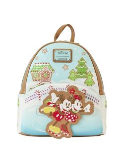 Disney Mickey and Minnie Ice Skating Holiday (Gingerbread Scented) Mini-Backpack, Amazon Exclusive