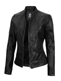 Women Leather Jacket - Real Lambskin Leather Jackets For Women