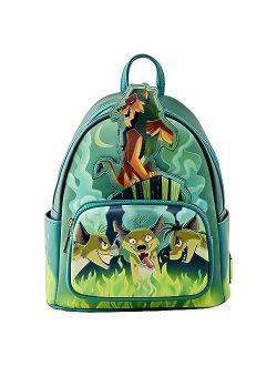 Funko Loungefly Villains: Lion King - Scar Glow in The Dark Mini-Backpack, Amazon Exclusive