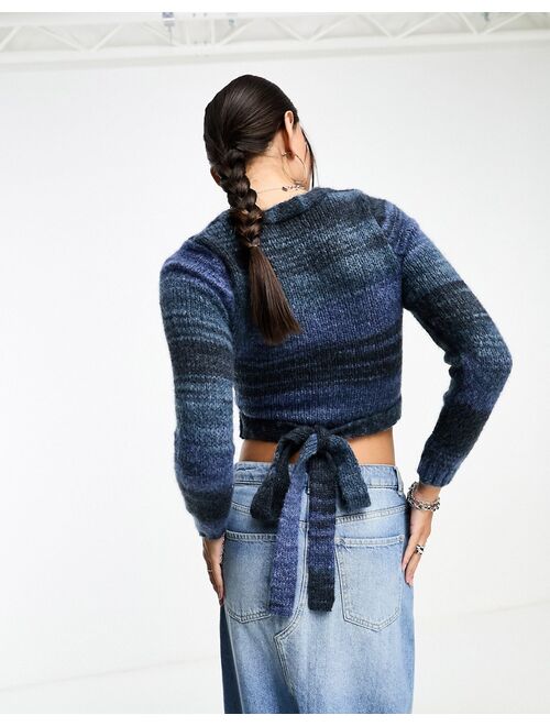 COTTON ON Cotton:On space knit wrap front knit sweater