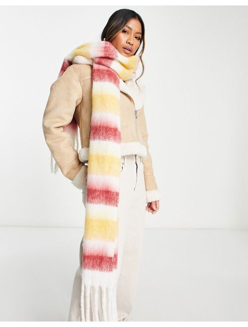 French Connection multi stripe scarf