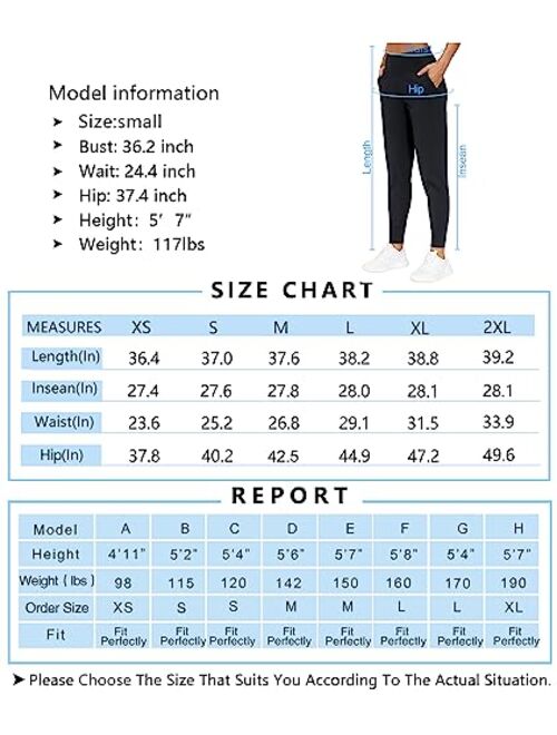 THE GYM PEOPLE Women's Joggers Pants Lightweight Athletic Leggings Tapered Lounge Pants for Workout, Yoga, Running