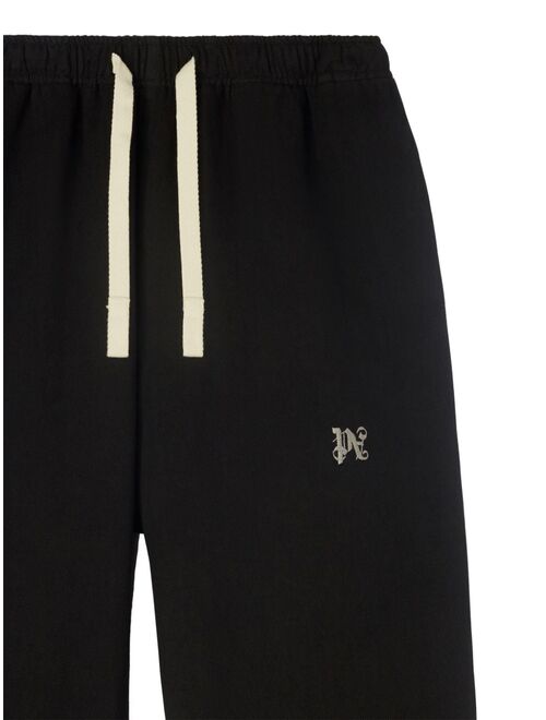 Palm Angels logo-embroidered cotton track pants
