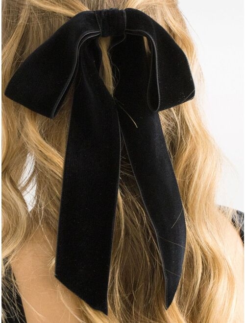 Jennifer Behr bow-detailing velvet head piece