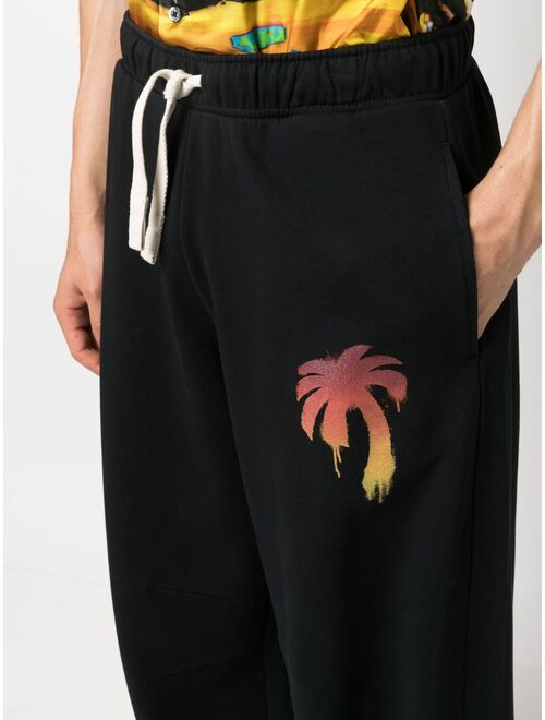 Palm Angels I Love PA wide-leg track pants