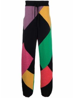 x Missoni Sport colour block knitted track pants