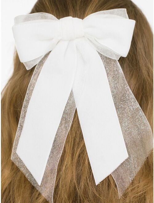 Jennifer Behr Francine silk bow hair clip